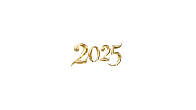 2025金色質(zhì)感數(shù)字免摳素材