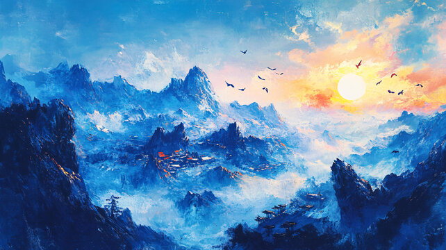 天界曉鐘風景