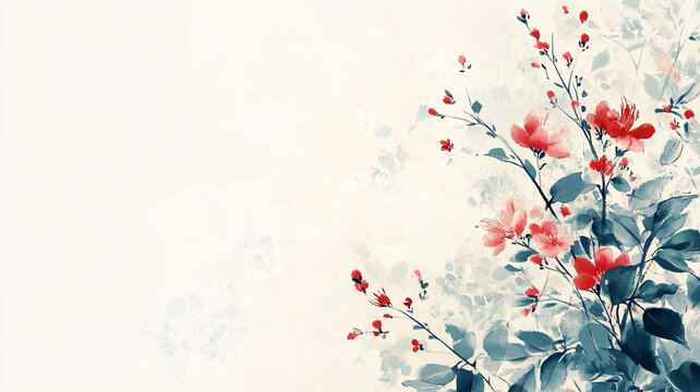 花枝背景圖