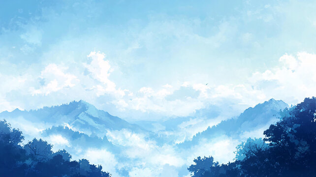 寬屏風(fēng)景畫