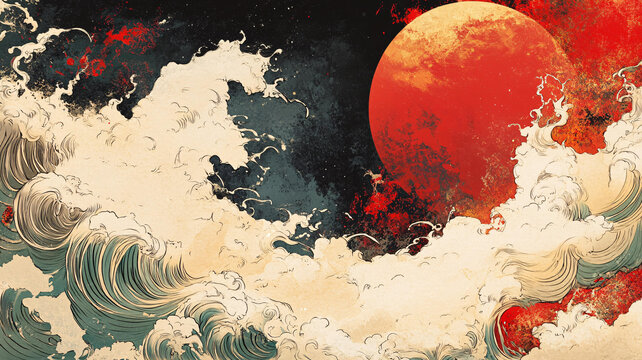 浪花背景