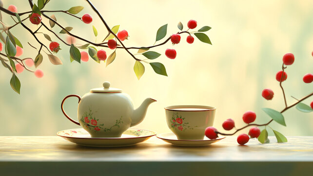上茶