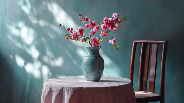 桃花插花