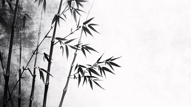 意境墨竹