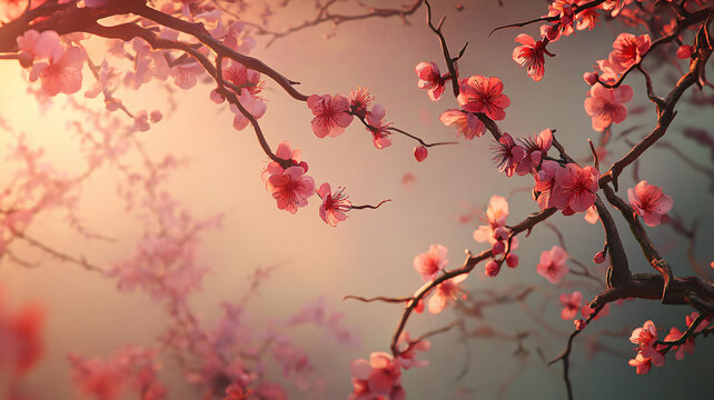 唯美夢(mèng)幻梅花林