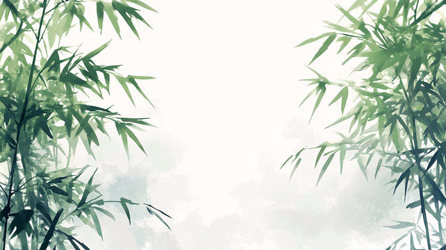 唯美竹葉背景