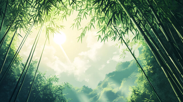 唯美竹影竹韻