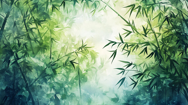 竹林藝術(shù)壁紙