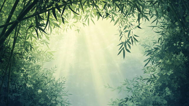 唯美竹影竹韻