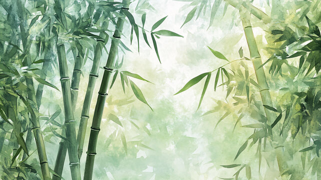 竹林藝術(shù)壁紙