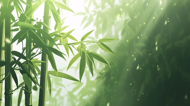 唯美竹葉背景