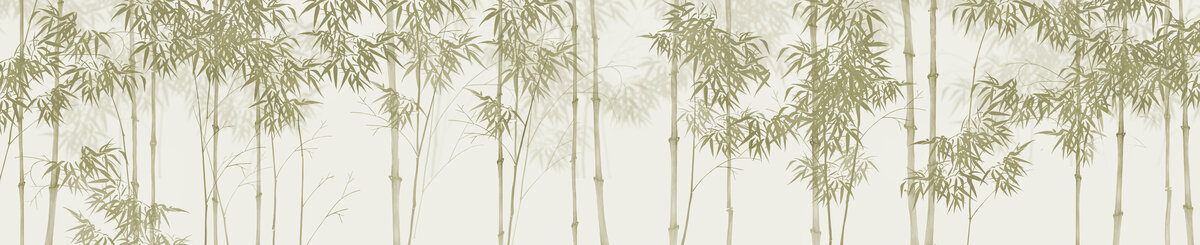 寬幅水墨竹林背景墻