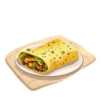 美味煎餅果子插畫(huà)