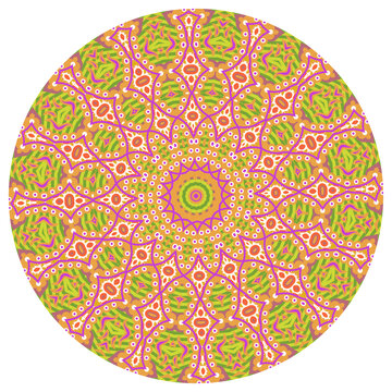 圓形民族風(fēng)數(shù)碼印花