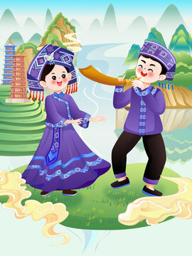 壯族廣西廣東少數(shù)民族文創(chuàng)產(chǎn)品景區(qū)冰箱貼