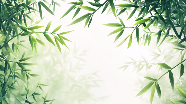 唯美竹葉背景