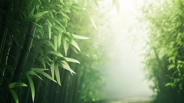 唯美竹林背景
