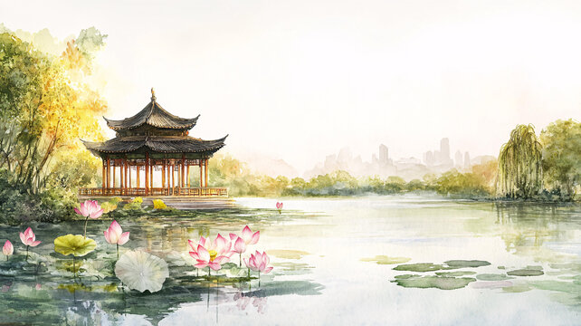 荷花池