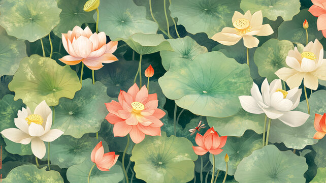 荷花背景