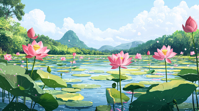 荷花池