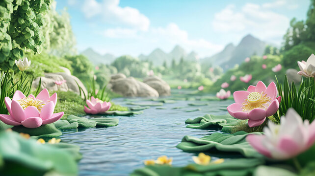 荷花背景