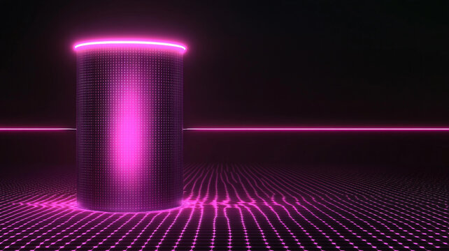霓虹燈展臺