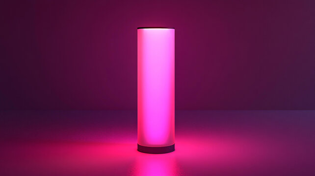 粉色圓柱體展示臺