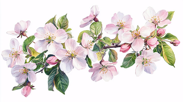 蘋果花桃花杏花