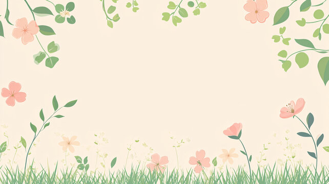 花草元素背景