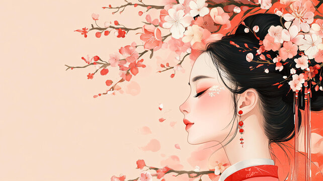 桃花美人