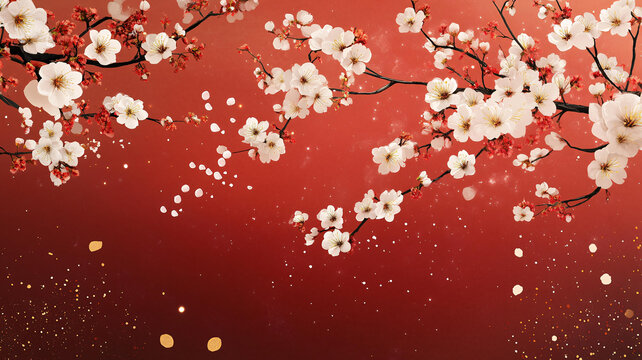 梅花舞臺背景