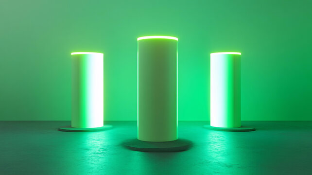 霓虹燈展臺