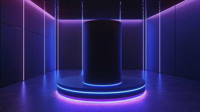 霓虹燈展臺