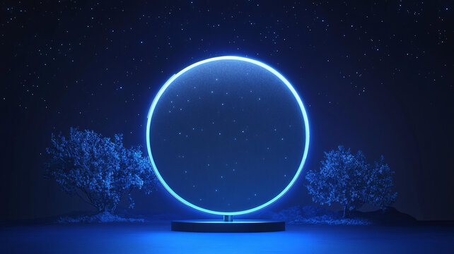 霓虹燈展臺