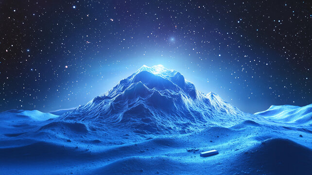 夢(mèng)幻抽象雪山
