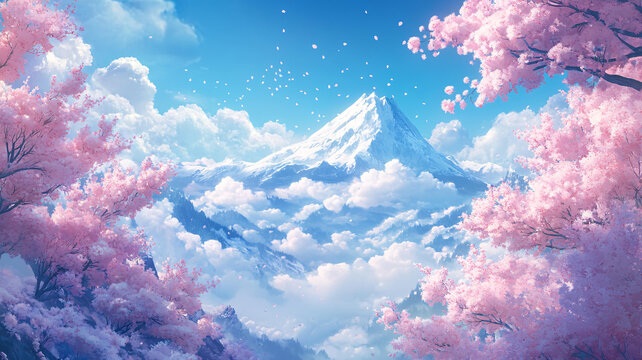 粉色的奇幻風(fēng)景