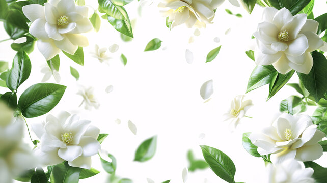 油茶花白色花朵