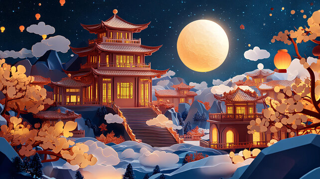 中秋建筑