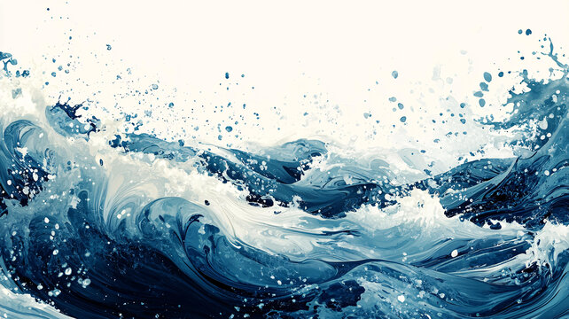 古風(fēng)海浪浪花