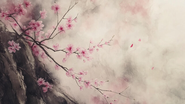 唯美畫(huà)意桃花