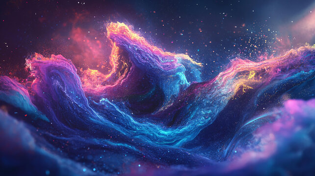海洋流體畫宇宙