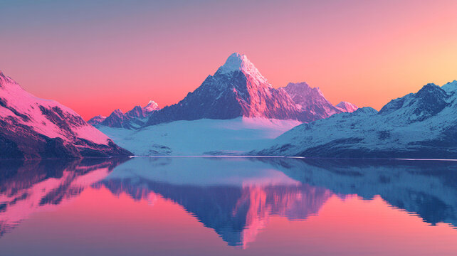 粉紅雪山