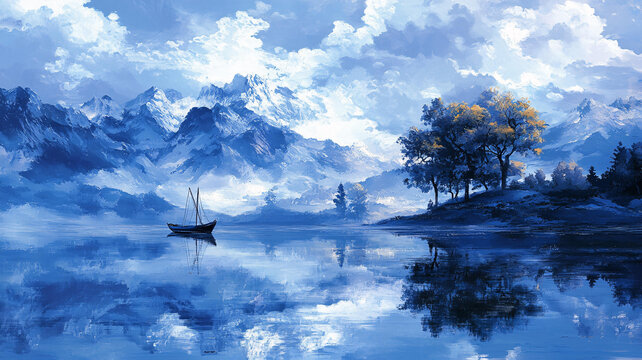 寬屏風景畫