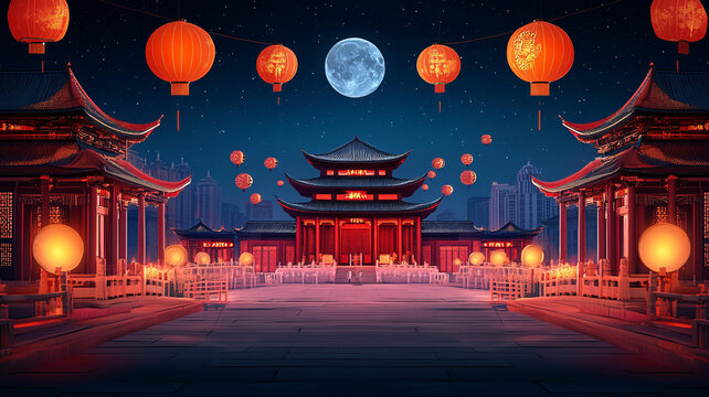 中秋建筑