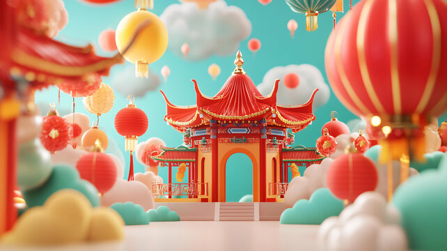 喜慶風(fēng)模型