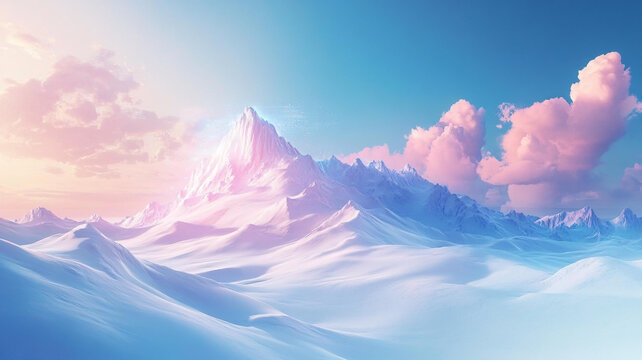 雪山大場景