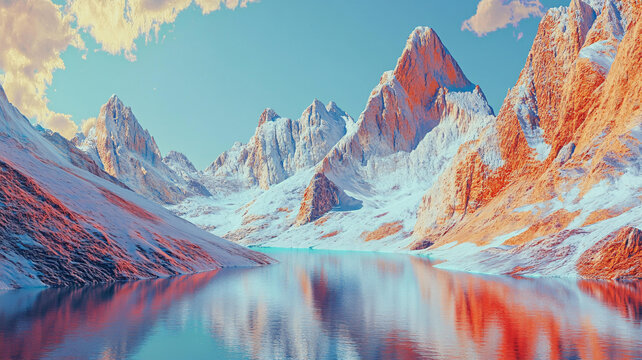 紅色雪山