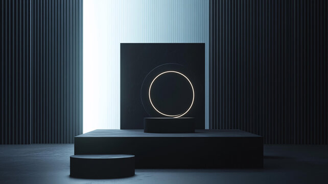 霓虹燈展臺