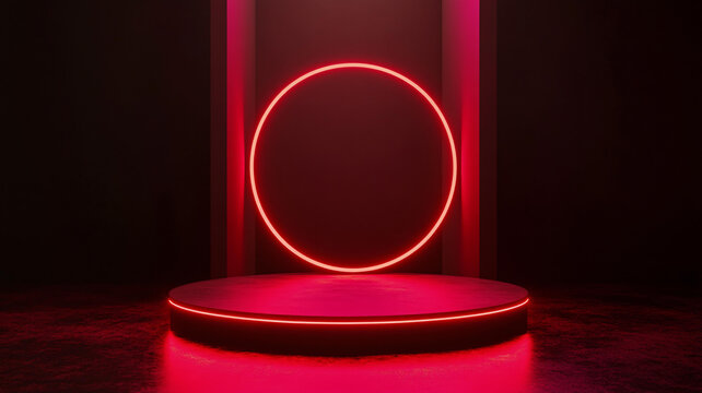 霓虹燈展臺
