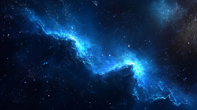 炫酷藍色宇宙背景
